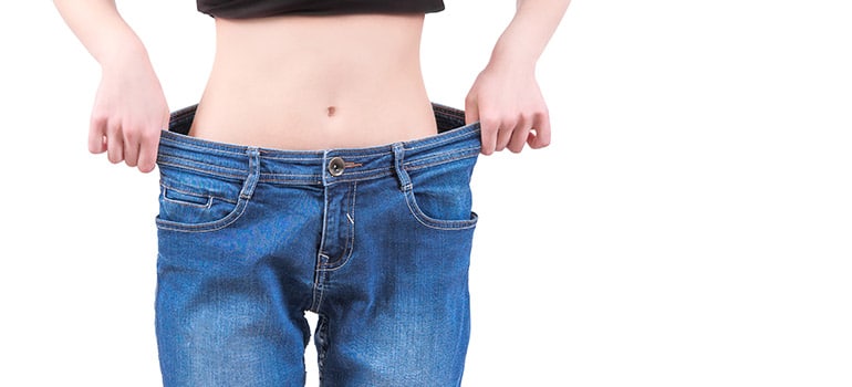 collageen gewichtsverlies vrouw spijkerbroek