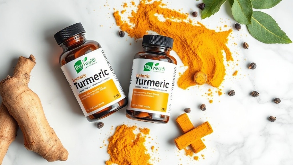 Kurkuma supplementen vergelijking: potjes, kurkumapoeder en verse kurkumawortel