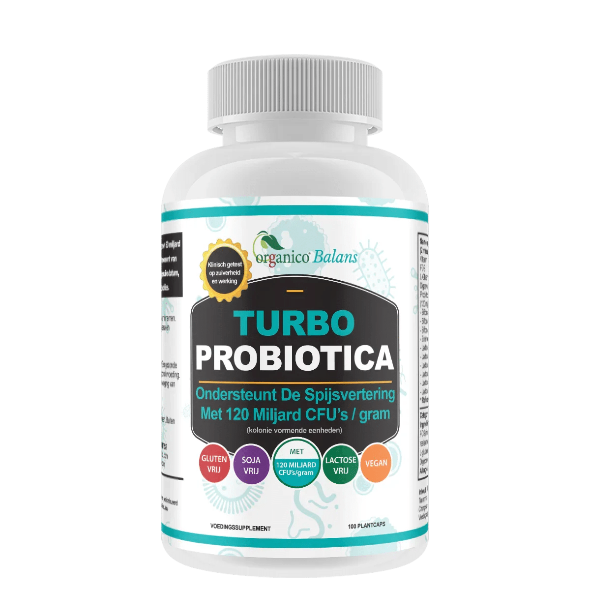 Organico Turbo Probiotica supplement pot