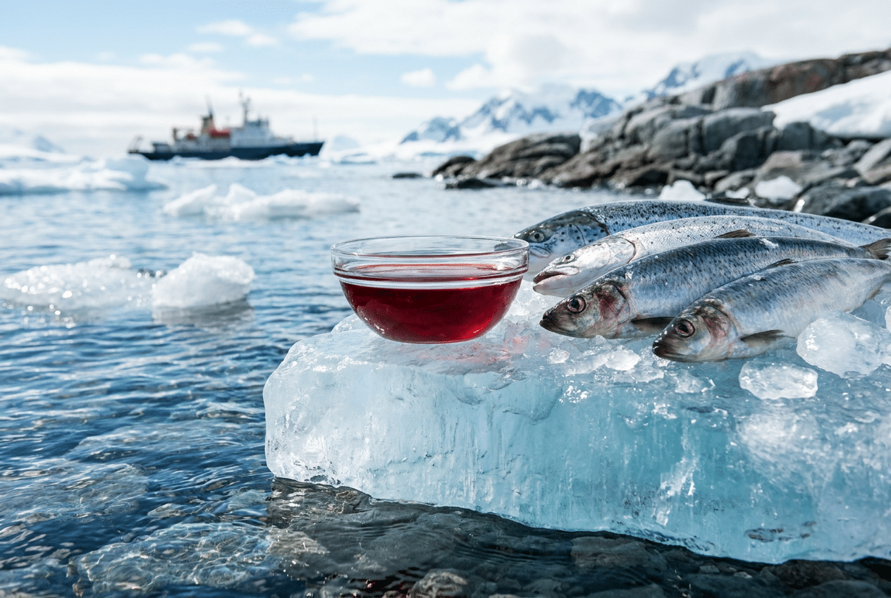 Krillolie uit schone koude Antarctische wateren