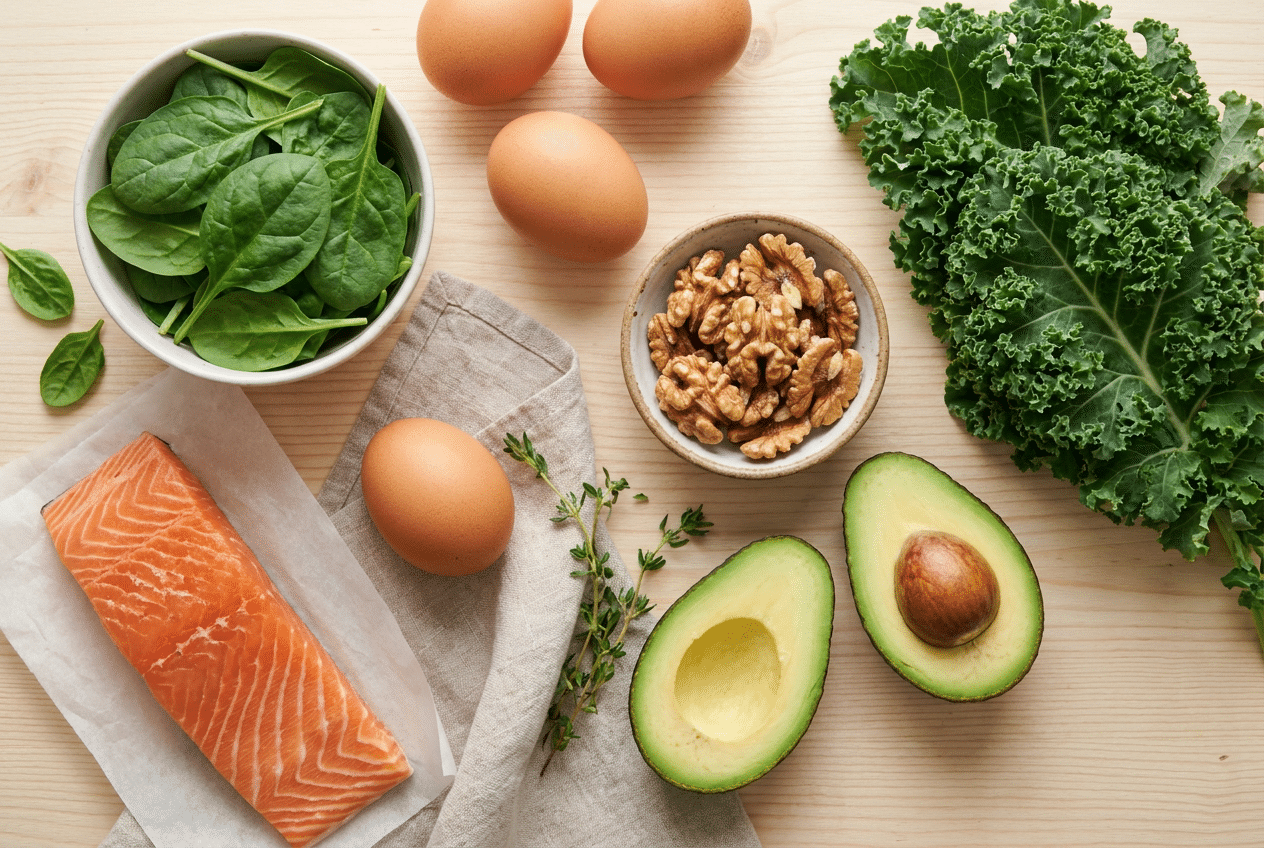 Voeding rijk aan omega-3 en luteine voor gezonde ogen