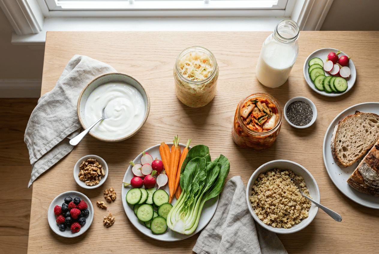 Gefermenteerde voeding en vezels voor een gezonde darmflora