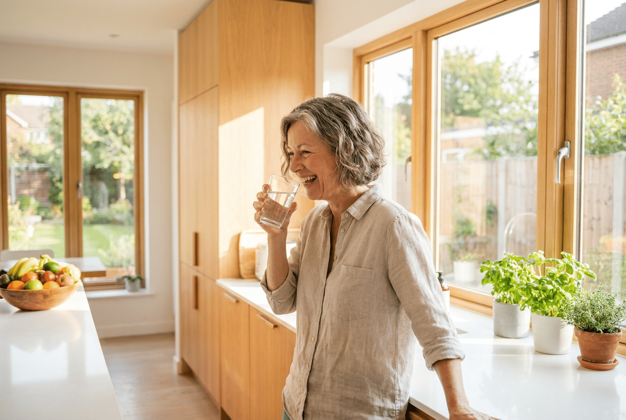 Vrouw voelt zich energiek en licht na een 10-daagse detox reset