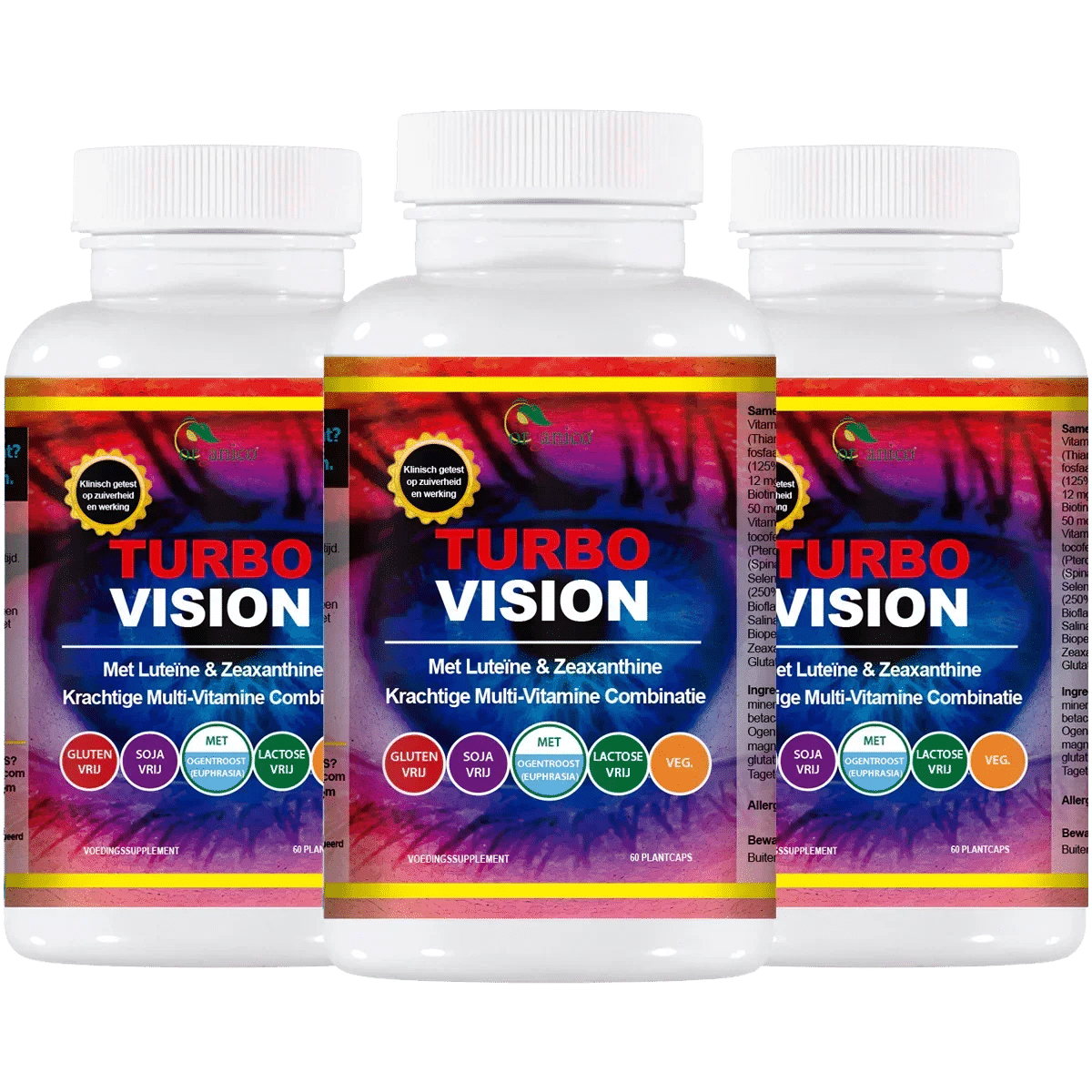 Drie potten Organico Turbo Vision