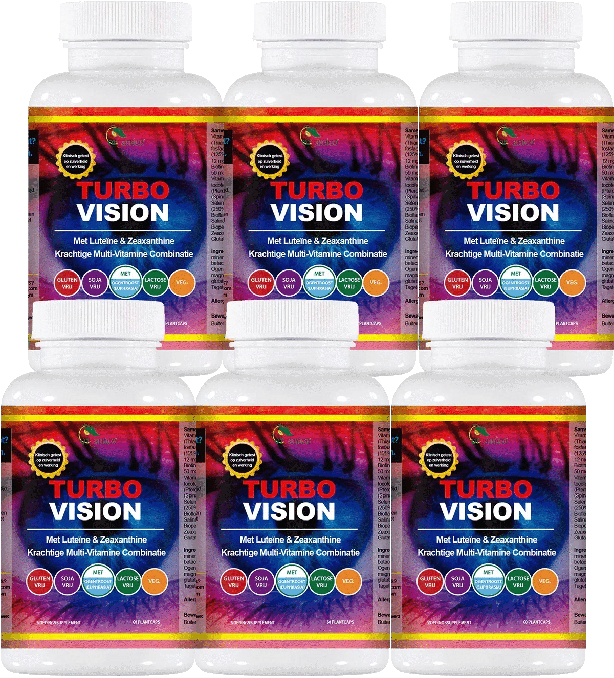 Zes potten Organico Turbo Vision
